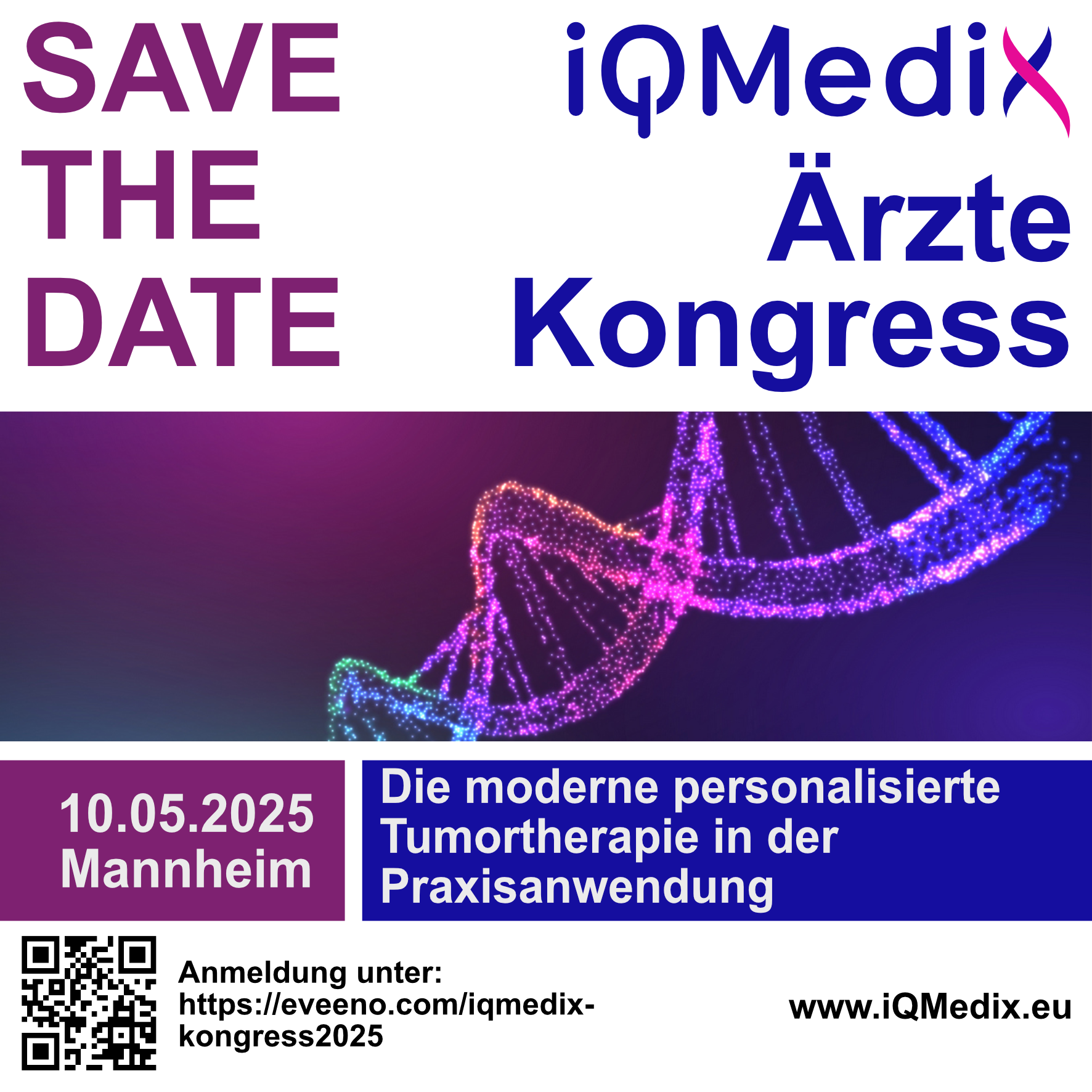 Lesen Sie mehr über den Artikel SAVE THE DATE: iQMedix Ärztekongress